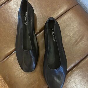 Jeffrey Campbell Black Leather Loafers